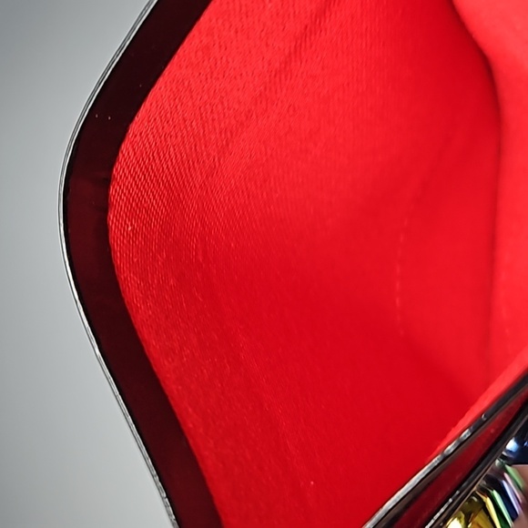 Christian Louboutin Black Patent Leather Card Holder/Card Case Wallet & Dust Bag - Picture 5 of 6